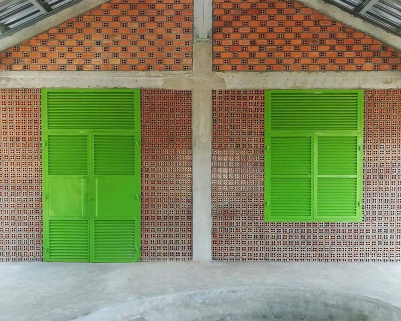 Khyaung School - brick details